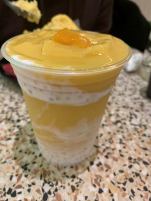 Mango Sago Sticky Rice Drink….INSANELY GOOD  at Mango CoCo Thai Dessert Cafe Sydney in Haymarket