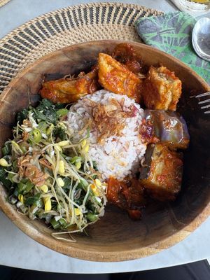 Vegan Brekkie   at Honeymoon Kitchen in Ubud