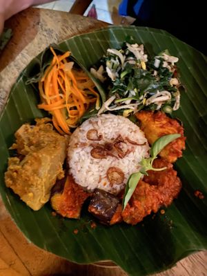 Nasi Campur  at Honeymoon Kitchen in Ubud