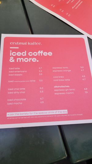 Karte at Erstmal Kaffee in Heilbronn