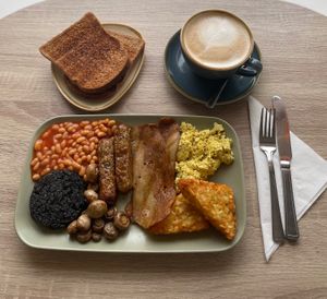 Fully vegan Full Denver breakfast. Available all day Sunday  at The New Denver in Cullen