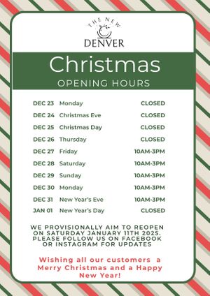 Happy Christmas from The New Denver at The New Denver in Cullen