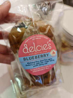 Blueberry muffin at Delcie's Desserts and Cakes in Central Singapore