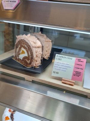 Pumpkin Chai Cake slice ~ 8/12/21 at Delcie's Desserts and Cakes in Central Singapore