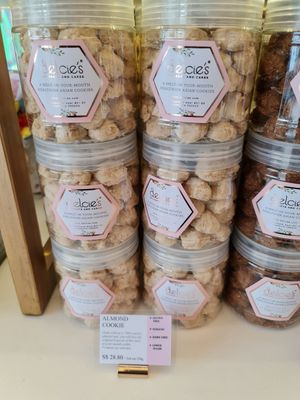 Almond cookie ~ 8/12/21 at Delcie's Desserts and Cakes in Central Singapore