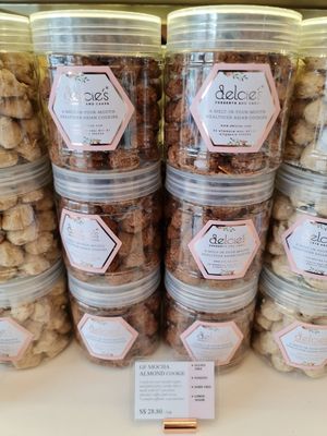 Mocha Almond cookie ~ 8/12/21 at Delcie's Desserts and Cakes in Central Singapore