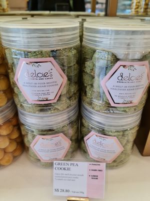 Green Pea cookie ~ 8/12/21 at Delcie's Desserts and Cakes in Central Singapore