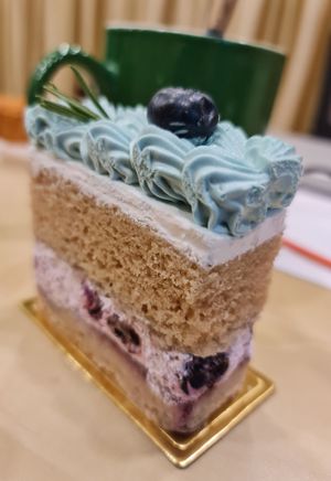 Blue Forest slice ~ 2/8/22 at Delcie's Desserts and Cakes in Central Singapore