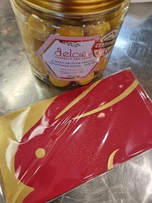 Vegan pineapple balls ~ 10/01/23 at Delcie's Desserts and Cakes in Central Singapore