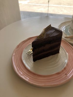 Vegan chocolate cake!  at Delcie's Desserts and Cakes in Central Singapore