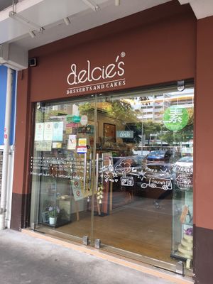 storefront  at Delcie's Desserts and Cakes in Central Singapore