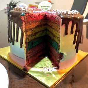 Rainbow Cake  at Delcie's Desserts and Cakes in Central Singapore