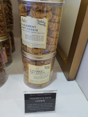 5 element oat cookie ~ Vegan cookies ~ Circuit Breaker Period Phrase 1 at Delcie's Desserts and Cakes in Central Singapore