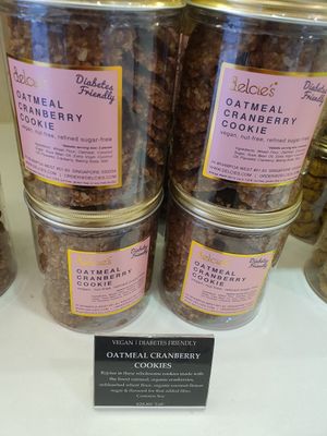 Oatmeal cranberry cookie ~ Vegan cookies ~ Circuit Breaker Period Phrase 1 at Delcie's Desserts and Cakes in Central Singapore