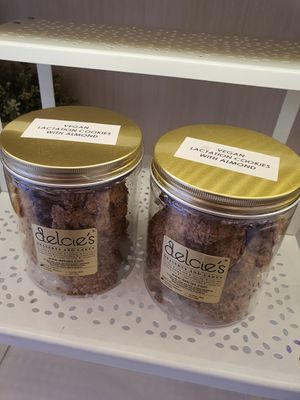 Lactation almond cookie ~ Vegan cookies ~ Circuit Breaker Period Phrase 1 at Delcie's Desserts and Cakes in Central Singapore