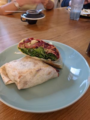 Vegan wrap at Funk You Natural Food in Berlin