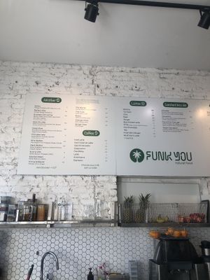Menu   at Funk You Natural Food in Berlin
