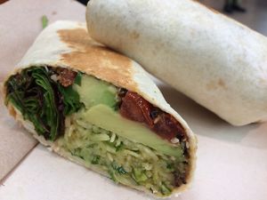 vegan wrap at Funk You Natural Food in Berlin