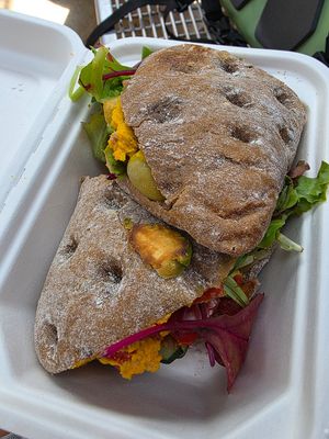 Vegan Sandwich at Funk You Natural Food in Berlin