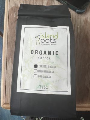 Coffee beans   at Island Roots in Tortola