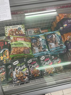 Freezer  at El Sueco Supermercado in Barcelona