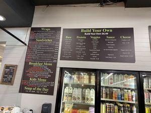 Cafe menu  at Chicago Health Foods in Chicago