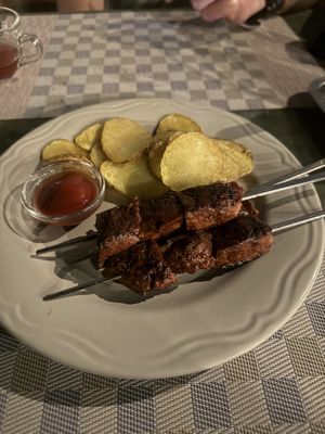 Soy skewers   at Save The Ales in Bishkek