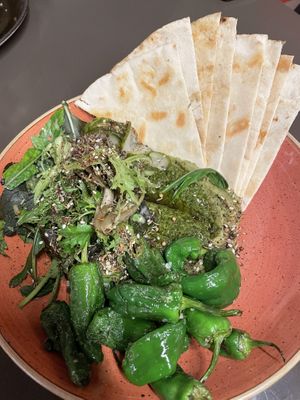 Courgette baba ganoush  at The Creel Restaurant in Westport