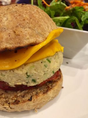 Vegan tuna melt at Kingsbury Street Cafe in Chicago