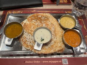 Dosa  at Anjappar Amsterdam in Amsterdam