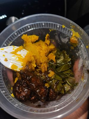 Jerk mushrooms at Uptown Veg 2 in New York City