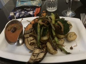 Grilled veg  at La Vecchia Scuola Italian Restaurant in York