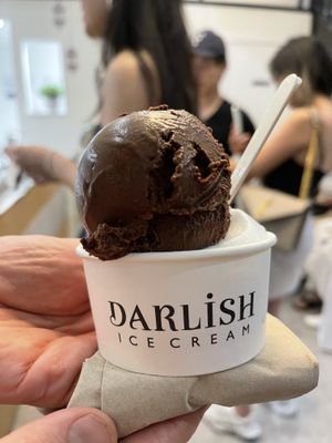 Vegan options  at Darlish Ice Cream in London