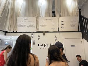 Vegan options  at Darlish Ice Cream in London