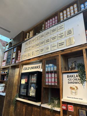 The coconut raspberry was divine. My husband had sour cherry   at Darlish Ice Cream in London