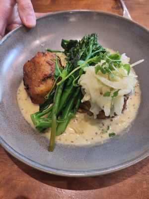 Bubble and squeak at Ascough's Bistro in Market Harborough