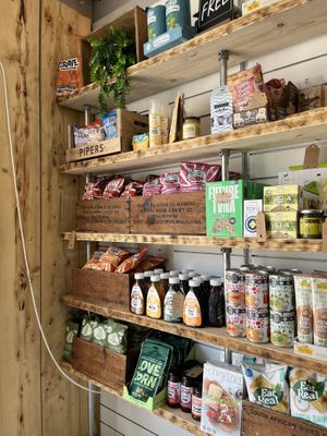 Vegan products available to buy  at The Salty Crow in Lowestoft