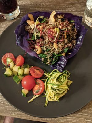 Main: Salad. 3.5/5. Good but not my cup of tea. at Restaurant l'Angelus in Montpellier