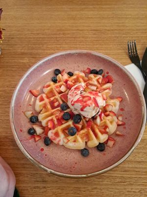 Waffle at Twisted Dessert Bar in Fitzroy