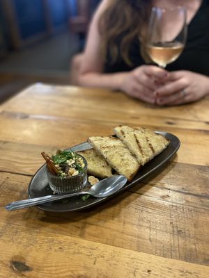 The Delft Bistro - Vegan Mushroom Pate  at The Delft Bistro in Marquette