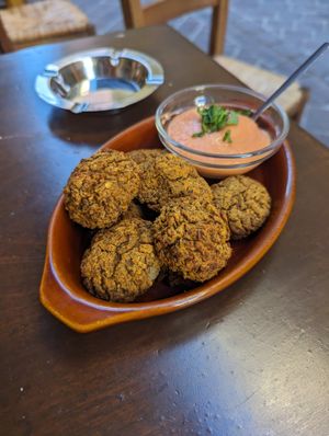 Lentil balls at To Steno - Το Στενό in Crete
