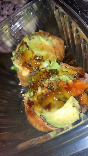 avocado tofu pockets  at Sancha Sushi in San Francisco