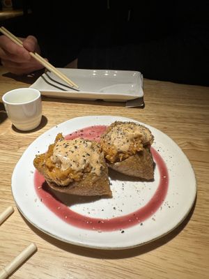 Sweet potato tofu pocket  at Sancha Sushi in San Francisco