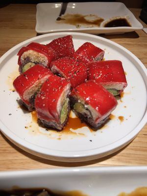 Vegan Golden Gate Roll…rolls were really mushy   at Sancha Sushi in San Francisco