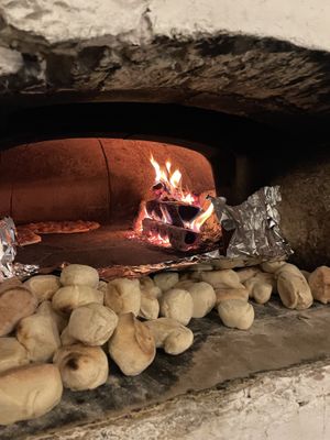 Wood fired pizza  at Ristorante Toscanini in Cologne