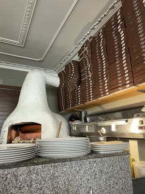 Pizza oven - wood fired  at Ristorante Toscanini in Cologne