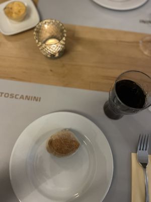 Bread to start   at Ristorante Toscanini in Cologne