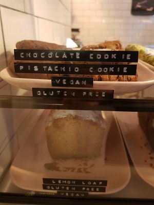 Marked vegan options at Lodetto  in Barcelona