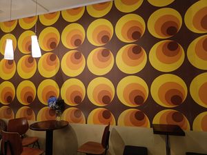 More indoors seating at Evita Espressobar in Oslo