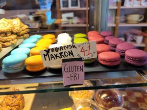 Vegan macarons at Evita Espressobar in Oslo